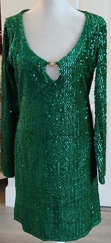 Express green sequin dress - express,